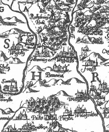  Arentinova mapa z r. 1619