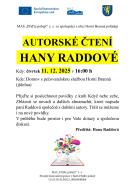 Autorské čtení Hany Raddové 1